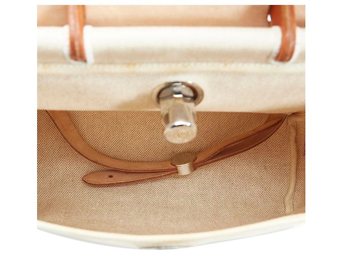 Hermès Hermes Marrone Herbag Orizzontale Beige - vista 5