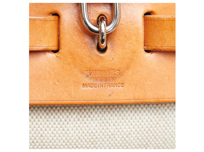 Hermès Hermes Marrone Herbag Orizzontale Beige - vista 7
