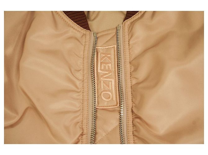 Chaqueta bomber con cremallera delantera marrón rosa Kenzo talla L - vista 6