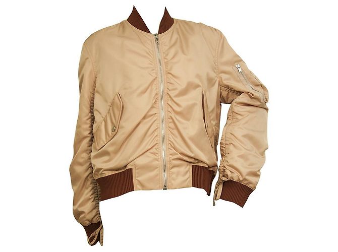 Chaqueta bomber con cremallera delantera marrón rosa Kenzo talla L - vista 7