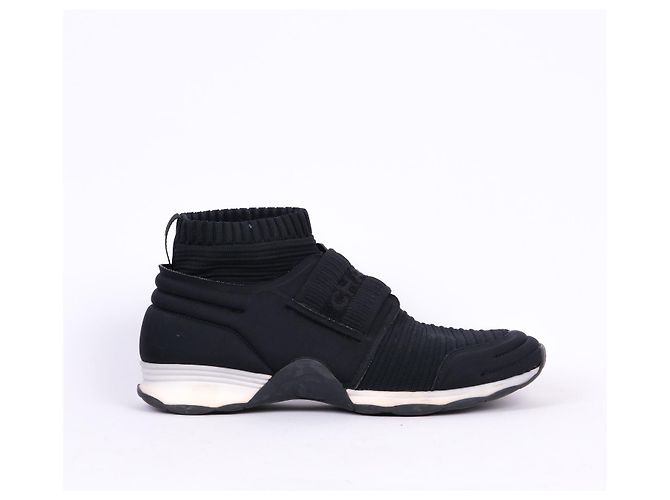 CHANEL  Sneakers EU 39 Tessuto Nero - vista 2