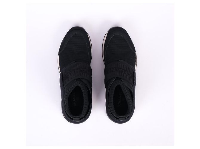 CHANEL  Sneakers EU 39 Tessuto Nero - vista 3