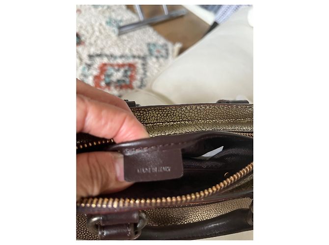 Céline Boogie Nano Shagreen Braun und Gold Metallisch - Ansicht 5