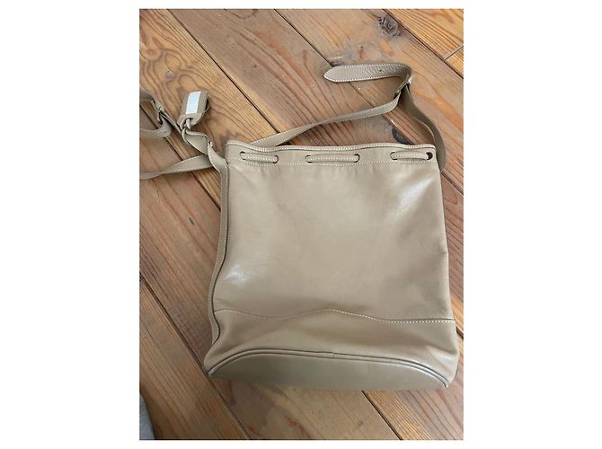 Borsa a mano Longchamp in pelle beige - vista 2
