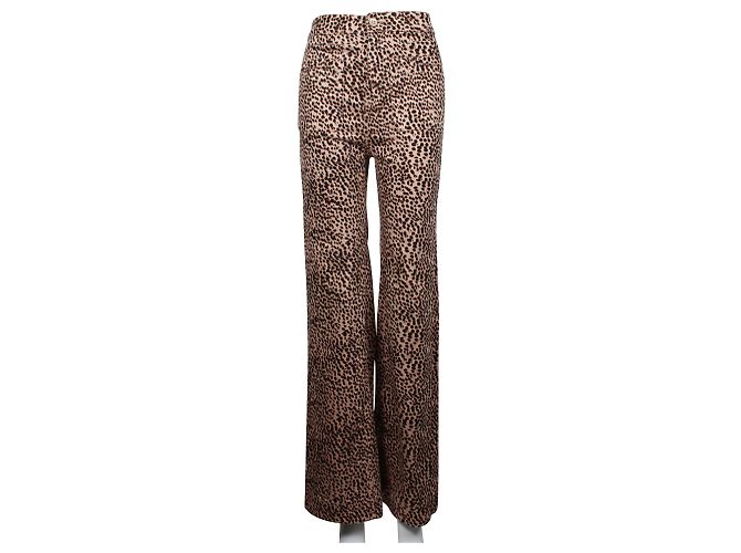 Ulla Johnson Vaqueros de pernera ancha con estampado de leopardo - vista 2
