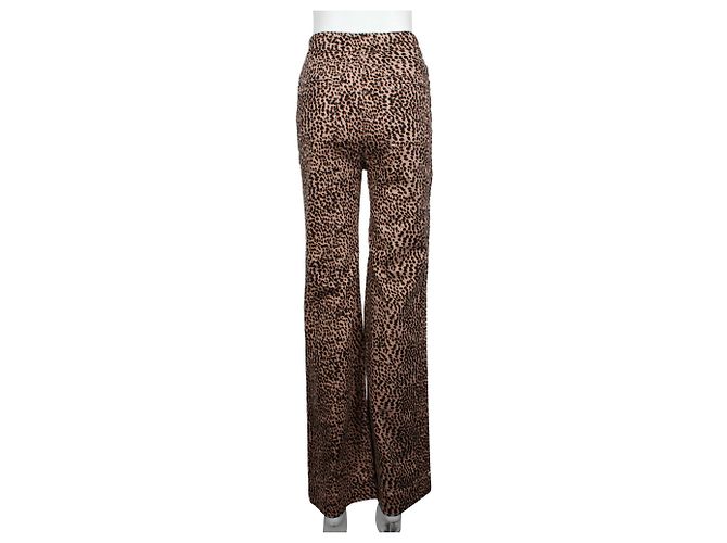 Ulla Johnson Vaqueros de pernera ancha con estampado de leopardo - vista 3