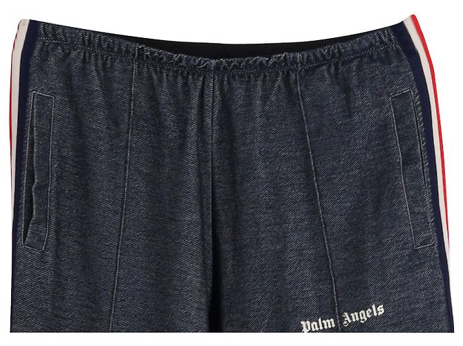Calça folgada com elástico Palm Angels em algodão marinho - vista 2