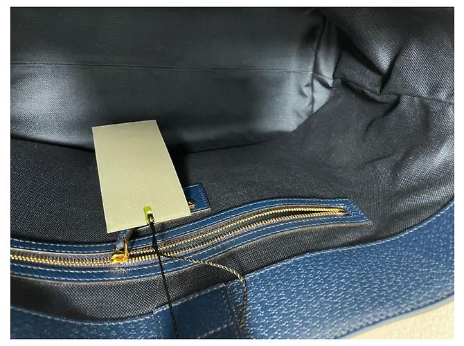 Gucci Ophidia 100 Borsa Kaleido indossata Blu - vista 5
