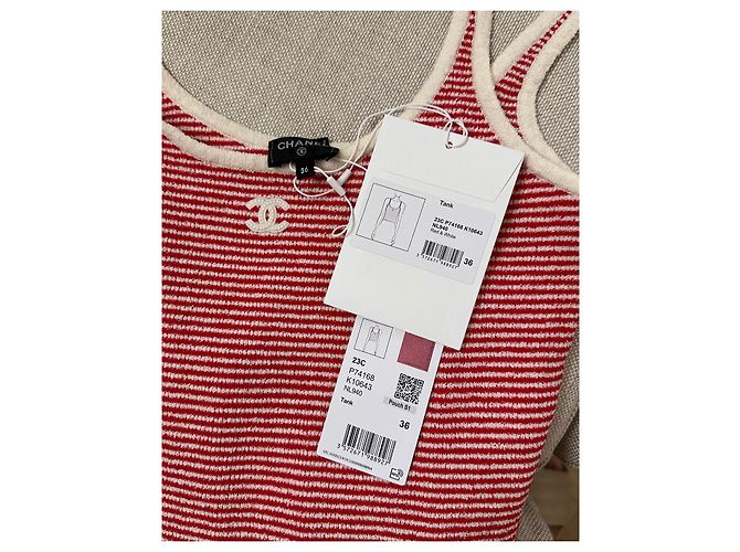 Chanel Runway Rotes Tanktop 23C - Ansicht 8