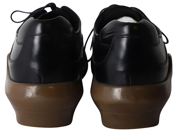 Richelieu Prada Platform en Cuir Noir - vue 4