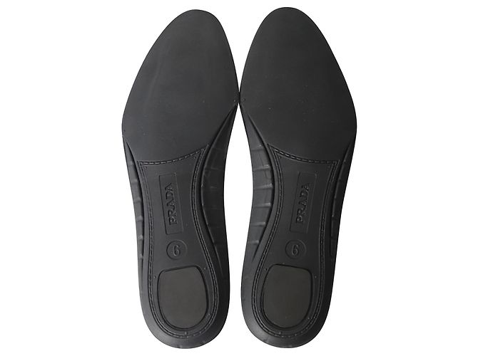 Richelieu Prada Platform en Cuir Noir - vue 7