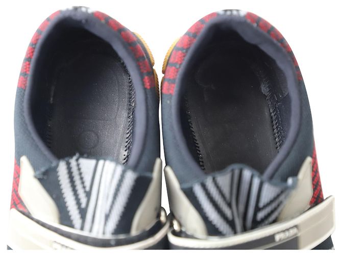 Sneakers Prada Cross Section in maglia multicolor - vista 10