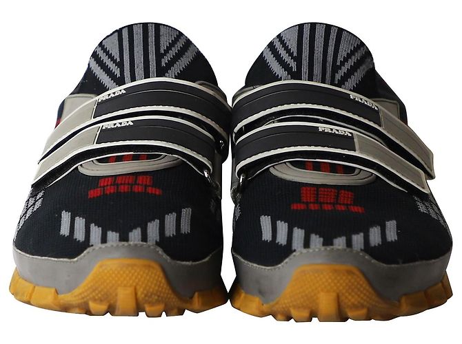 Sneakers Prada Cross Section in maglia multicolor - vista 2