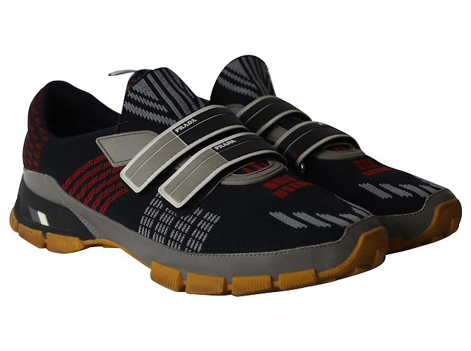 Sneakers Prada Cross Section in maglia multicolor - vista 3