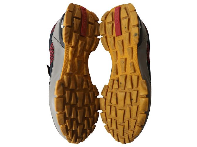 Sneakers Prada Cross Section in maglia multicolor - vista 8