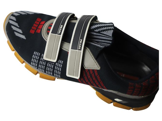 Sneakers Prada Cross Section in maglia multicolor - vista 9