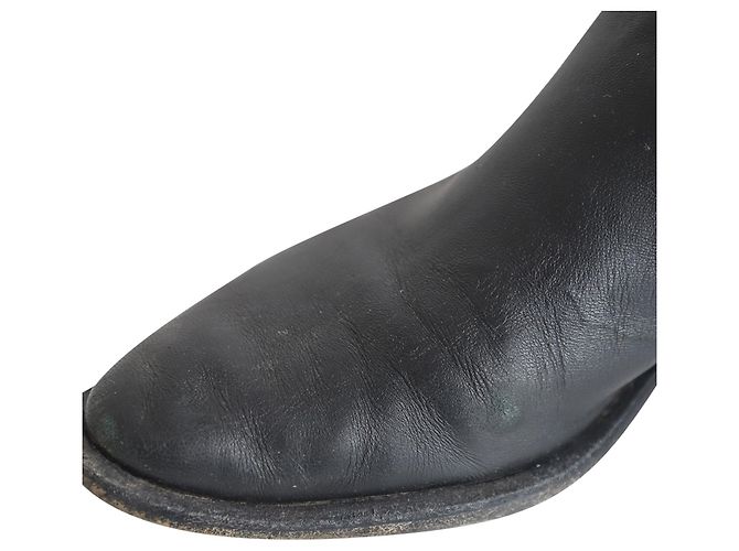 Alexander Wang Kori Stretch Ankle Boots in Black Leather - view 8