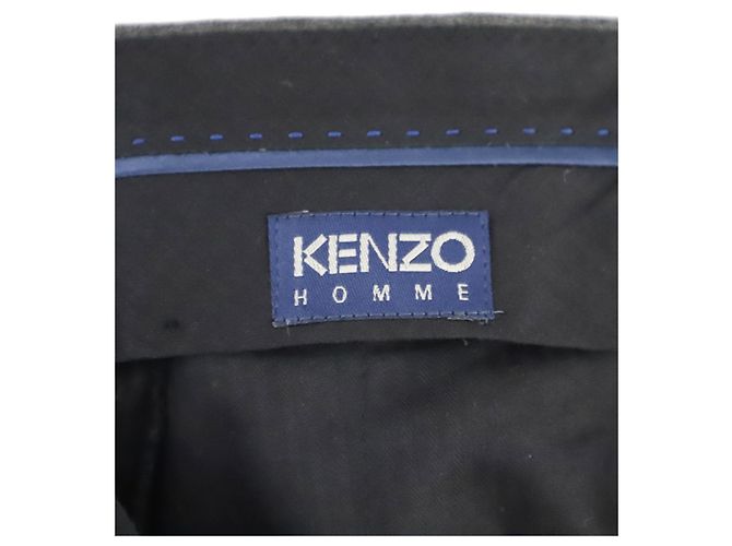 Conjunto de blazer e calça com estampa barroca Kenzo em lã cinza - vista 10