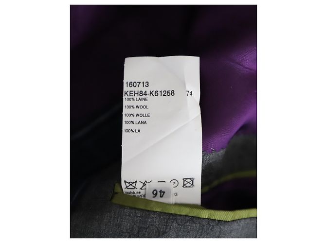 Conjunto de blazer e calça com estampa barroca Kenzo em lã cinza - vista 14