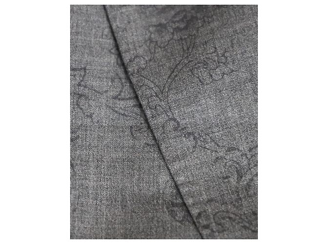 Conjunto de blazer e calça com estampa barroca Kenzo em lã cinza - vista 6