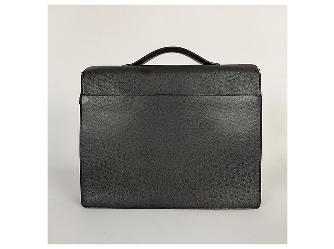 Louis Vuitton Borsa a mano unisex in pelle nera Nero - vista 3