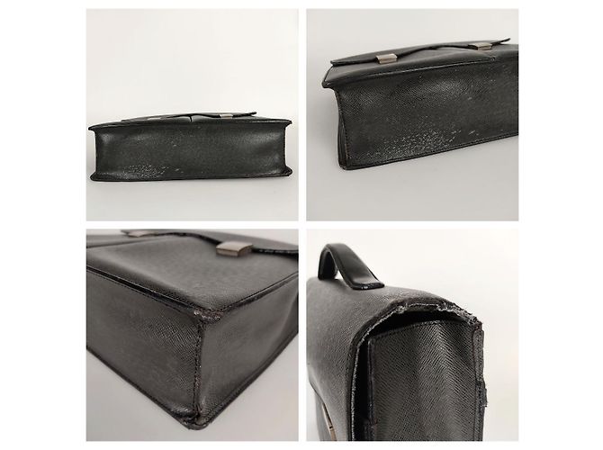 Louis Vuitton Borsa a mano unisex in pelle nera Nero - vista 5
