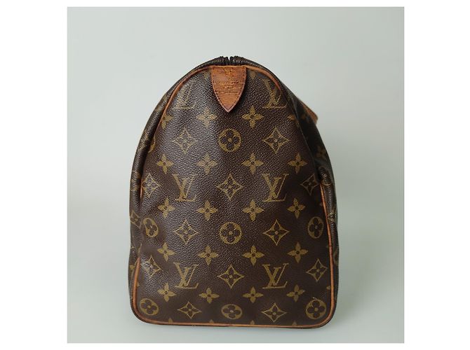 Louis Vuitton Borsa a mano modello Speedy 40 Marrone scuro - vista 3
