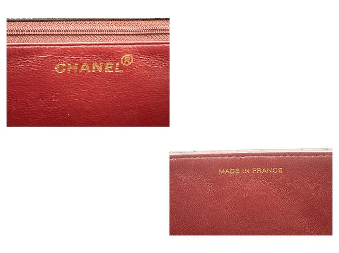 Borsa a tracolla piccola catena CHANEL Pochette in pelle di agnello trapuntata nera Nero - vista 8