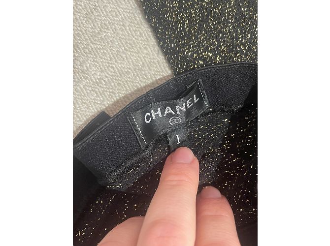 Camiseta de lencería CHANEL.  SINTÉTICO Negro - vista 4