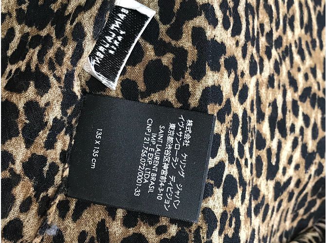 Sciarpe SAINT LAURENT T. Lana Marrone - vista 5