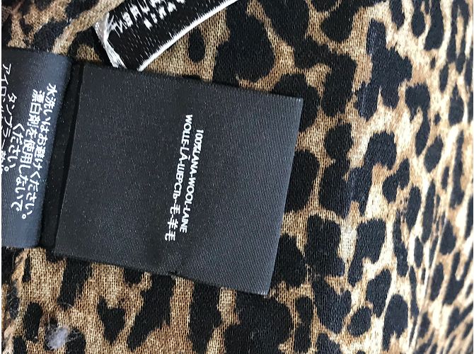 Sciarpe SAINT LAURENT T. Lana Marrone - vista 6