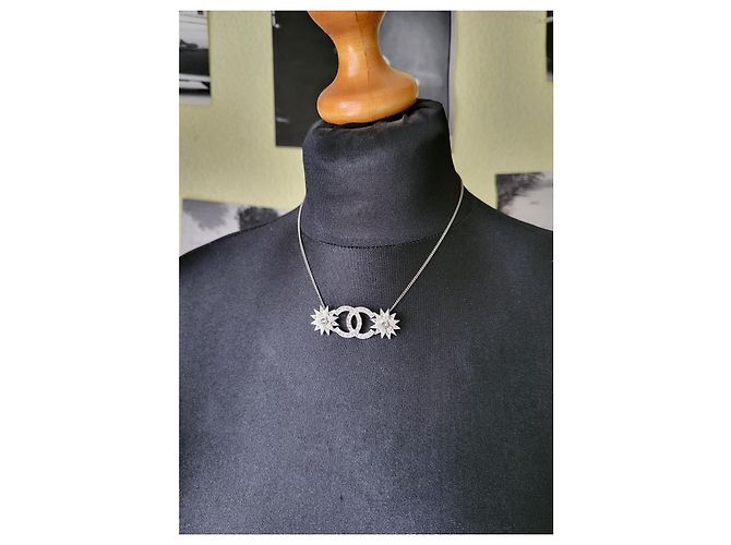 Collar de estrella de Chanel Hardware de plata - vista 2