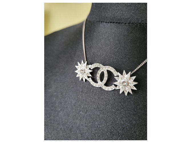 Collar de estrella de Chanel Hardware de plata - vista 4