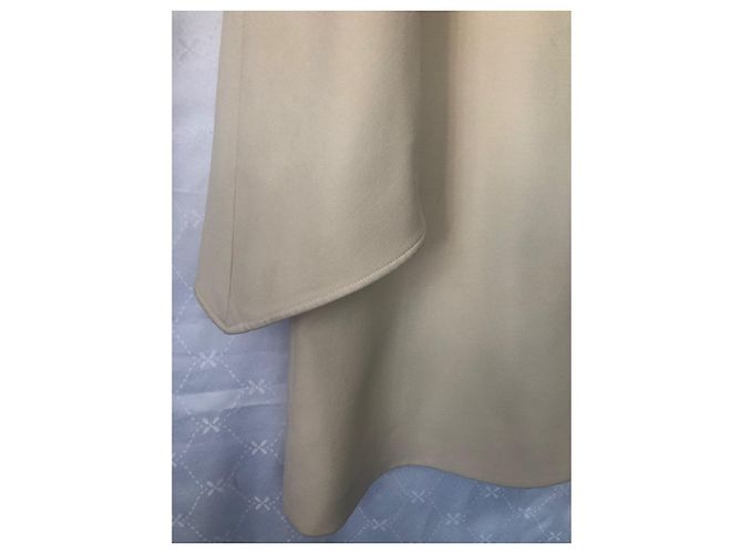 Vestido Valentino de lã e seda creme Cru - vista 4