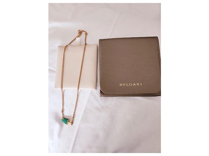 Collana Bulgari Gelato oro rosa diamanti e malachite D'oro - vista 3