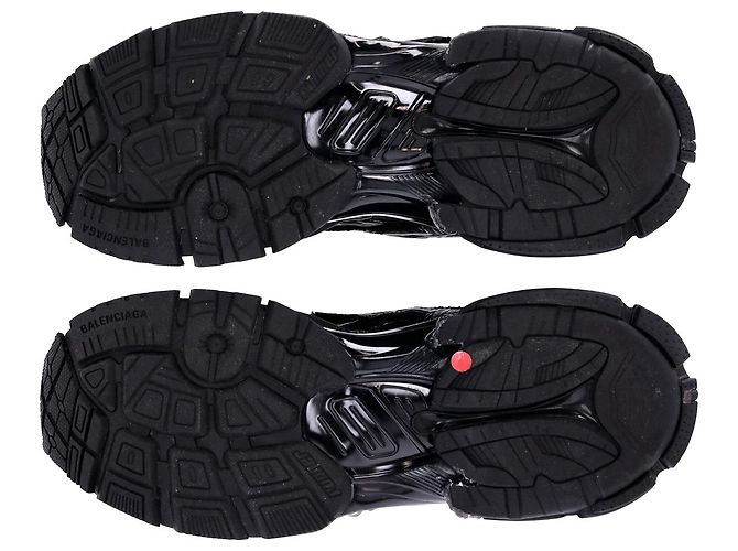 Balenciaga Runner Sneakers in Black Polyurethane - view 8