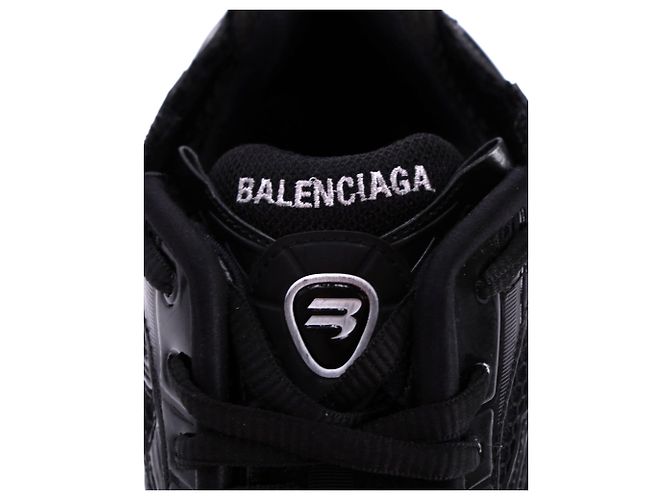 Balenciaga Runner Sneakers in Black Polyurethane - view 9