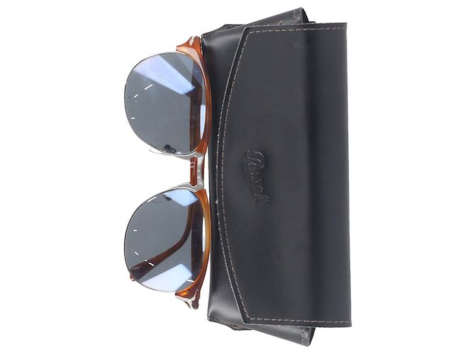 Persol Tortoise Shell Sunglasses in Brown Acetate - view 8