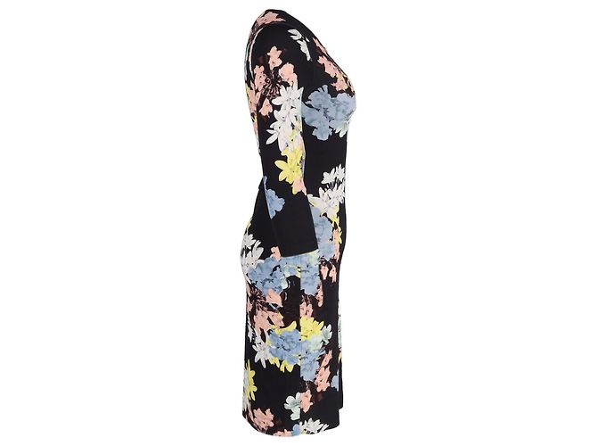 Erdem VESTIDO A MEDIDA DE JERSEY CON FLORES DE ERGEM EN ALGODÓN NEGRO - vista 2