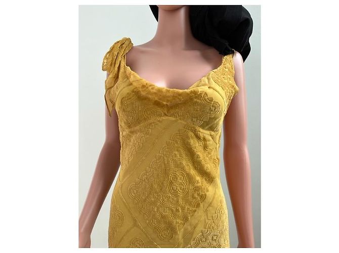 Maison Martin Margiela Vestido amarillo sin mangas de Maison Margiela - vista 3