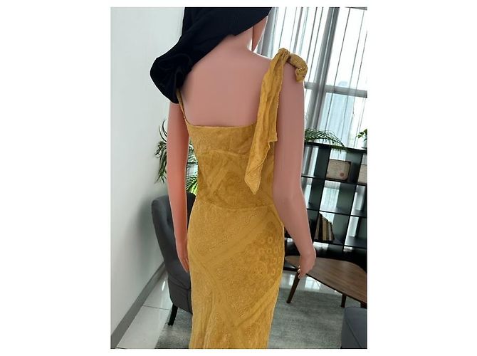 Maison Martin Margiela Vestido amarillo sin mangas de Maison Margiela - vista 8