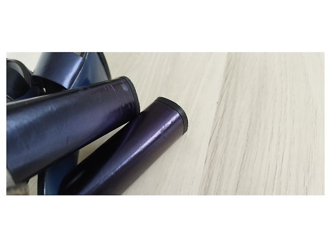 Sandali Gucci in pelle e pitone viola Porpora - vista 10
