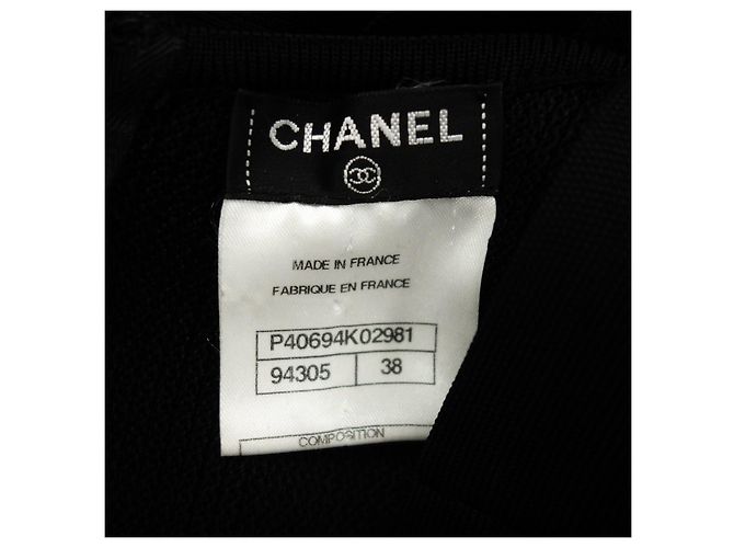 Abito Chanel nero in cotone e rayon taglia 38 - vista 5