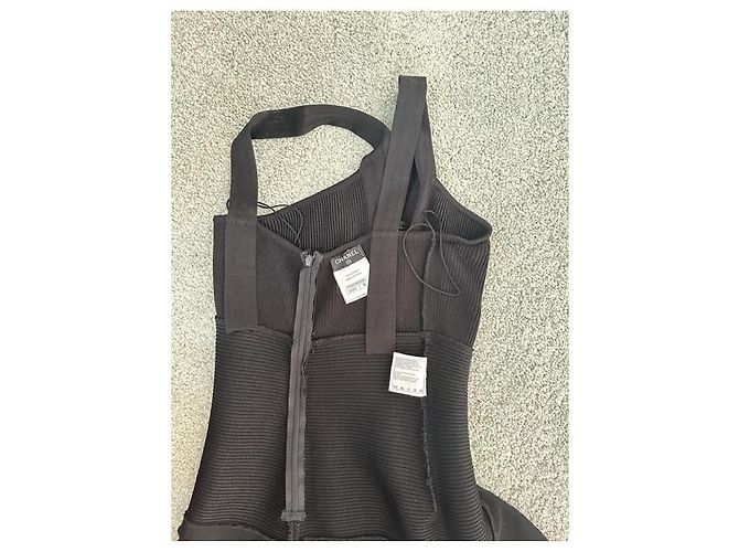 Abito Chanel nero in cotone e rayon taglia 38 - vista 8