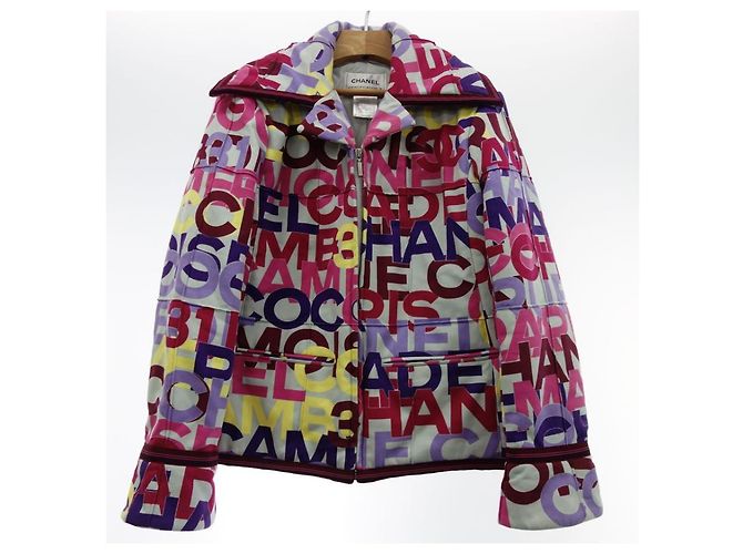 Giacca Chanel Multicolore in Cotone Rosa Porpora - vista 3