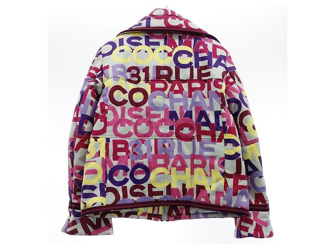 Giacca Chanel Multicolore in Cotone Rosa Porpora - vista 4