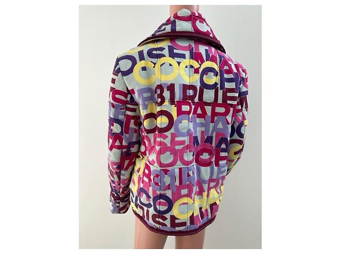 Giacca Chanel Multicolore in Cotone Rosa Porpora - vista 7