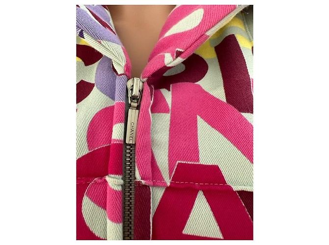 Giacca Chanel Multicolore in Cotone Rosa Porpora - vista 8