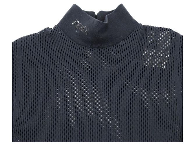 Fendi Mesh-Bodysuit-Tanktop Schwarz - Ansicht 4