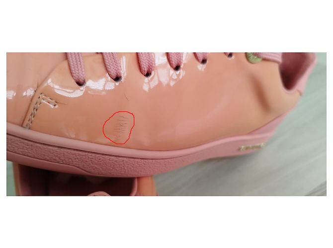 Sneakers Louis Vuitton Arancione in Pelle Verniciata - vista 10
